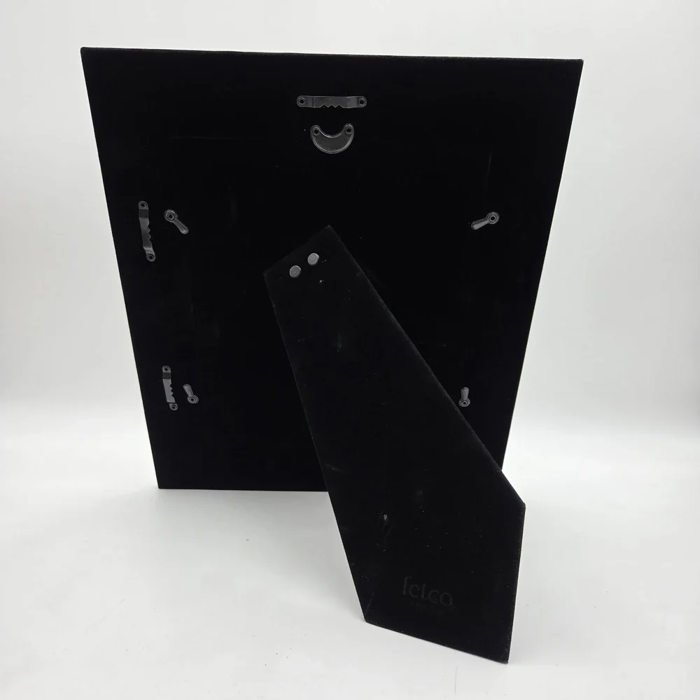 Fetco Mosaic Mirrored Picture Frame Glass & Velvet 8